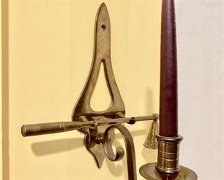 45. Brass Candle Sconce