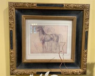 31. Horse Painting Print by Degas (23" x 21")