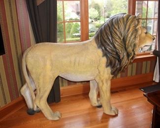 Life Size Resin Lion