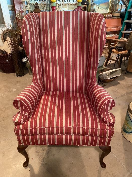 Queen Anne upholstered chair