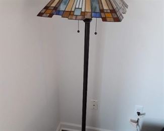 Stained glass floor lamp $95