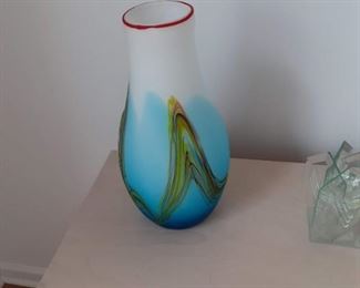 Art glass vase $45