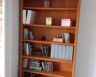 Large wood bookshelf $30