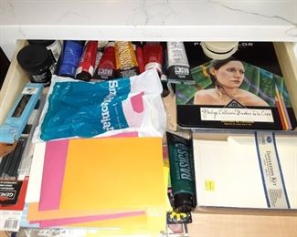 Art supplies and paint