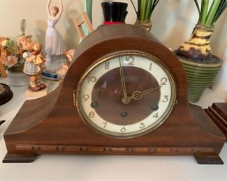 #17	Welly Mantle clock made in Germany no key	 $125.00 
