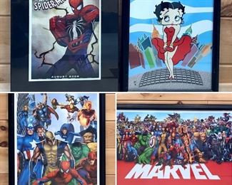 Super hero/Betty Boop poster/prints