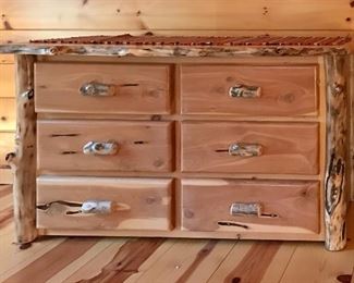 Juniper log dresser