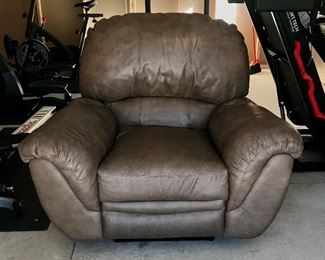 Leather recliner