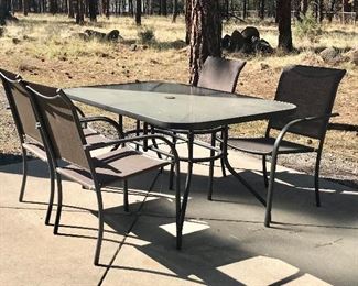 Patio table and chairs
