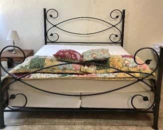 King size bed frame and mattress set