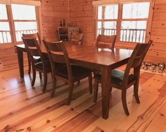 Klaussner Dining Table w/6 Chairs - 8' x 3'8"