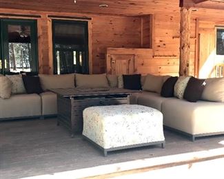 Large outdoor furniture set