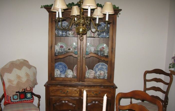 Ethan Allan china cabinet   BUY IT NOW $ 385.00