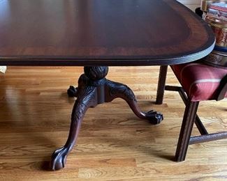 Councill Mahogany Clawfoot Dining Table - $3,000 - Available for Pre-Sale