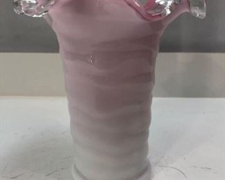 Pink Ombre Art Glass