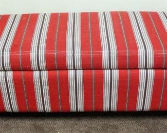 Upholstered Storage Bench With Hinged Lid, 18" x 52" x 19"