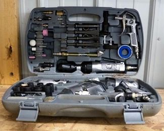 Debiliss Air Power Company, Pneumatic Tools Kit, Including Impact Wrench, Air Hammer, Rotary Tools, Ratchet Wrench, And Accessories