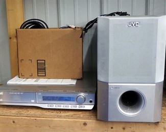 JVC DVD Digital Theater System, Model TH-M45, Including 5 Speakers, And Remote