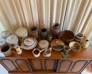 Artist and Some Vintage Pottery and Stoneware
