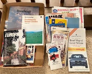 European travel guides, maps and literature.