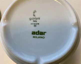 Additional photo of bottom mark on Milano coffee set