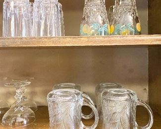 Juice sets & glass coffee mugs