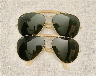 Vintage Bausch & Lomb Ray Ban Aviator Sunglasses