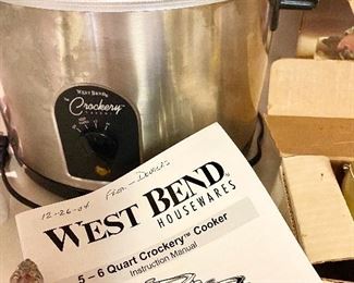West Bend 5-6 quart crock pot