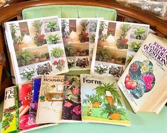 Gardening books & house plants