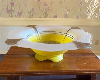 Indiana Glass Art Deco Fruit Bowl