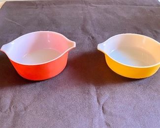 Pyrex casserole bowls
