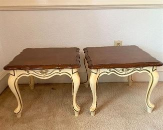 Pair of vintage end tables.