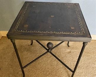 Small metal contemporary table.