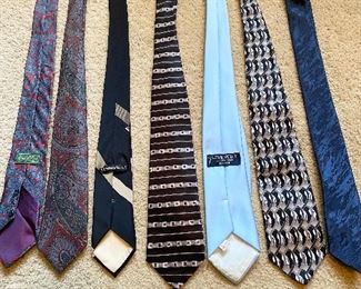 Men’s silk ties, Givency, etc.