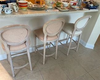 Nice set of three bar stools / chairs