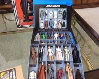 Kenner Stars Wars mini action figures in collector’s case
