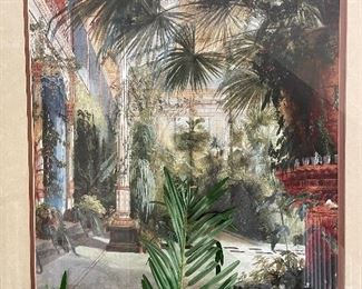Palm garden print
