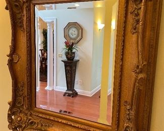 Wide framed mirror