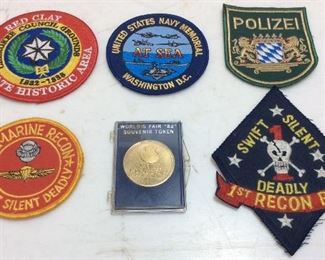 ASSORTED PATCHES, WORLDS FAIR