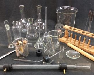 SCIENCE BEAKERS AND GLASSWARE