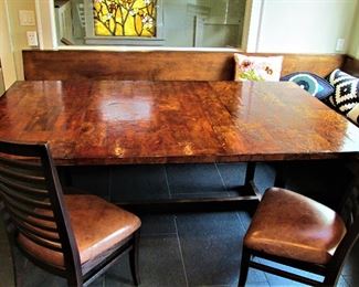 Clive Daniels burl wood table