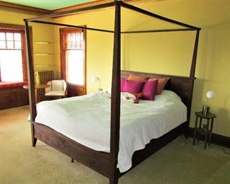 Hand made artisan four post bed frame