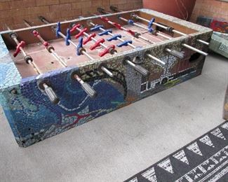 Milwaukee themed mosaic foosball table