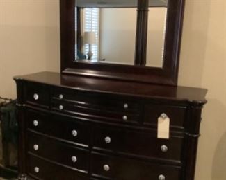 Dresser with mirror