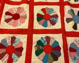 Beautiful quilt, solid red on other side