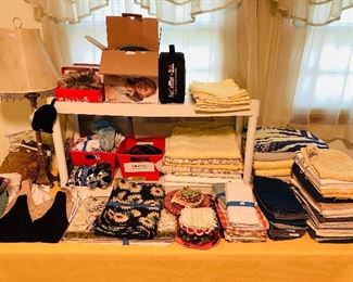 Assortment of linens