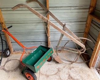 Antique Plow and Spreader