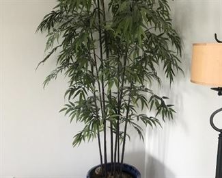 Bamboo Tree - Large Blue Ceramic Pot $ 82.00