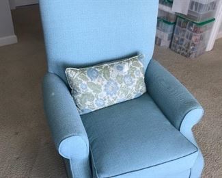Blue Upholstered Chair $ 120.00