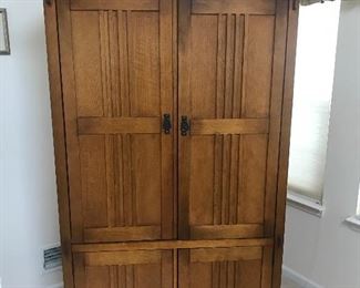 Solid wood and well crafted entertainment armoire!
